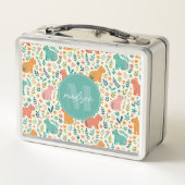 Grillige Capybara Metalen Lunchbox (Achterkant)