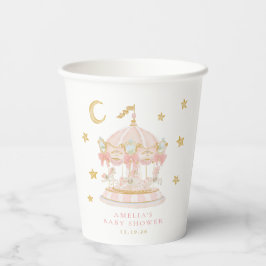Grillige Carrousel Baby Shower Papieren Beker