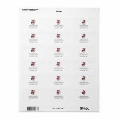 Grillige Carrousel Paard Afbeelding Adres Etiket (Full Sheet)