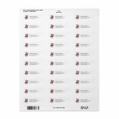 Grillige Carrousel Paard Afbeelding Etiket (Full Sheet)