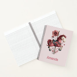 Grillige Carrousel Paard Afbeelding Notitieboek