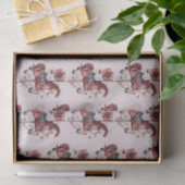 Grillige Carrousel Paard Afbeelding Patroon Tissuepapier (Geschenk)