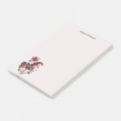 Grillige Carrousel Paard Afbeelding Post-it® Notes (Schuin)
