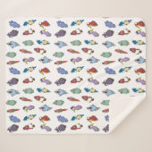 grillige Cartoon vogels gooien deken (Voorkant (horizontaal))