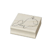 Grillige Cartoon Walvis Kunst Stempel (Stempel)