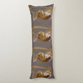 Grillige Cavia Harpist  Lichaamskussen (Achterkant (Verticaal))
