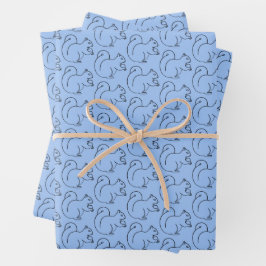 Grillige Charme Maagdenpalm Eekhoorn Cadeaupapier