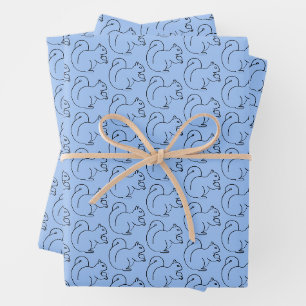 Grillige Charme Maagdenpalm Eekhoorn Cadeaupapier