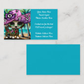 grillige chihuahua hond reisagent visitekaartje (Voorkant / Achterkant)