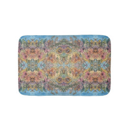 grillige chique bloementuin Waterverf schilderij Badmat