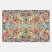 grillige chique bloementuin Waterverf schilderij Inpakpapier Vel (Voorkant 2)