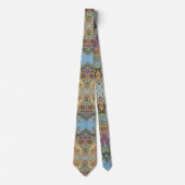 grillige chique bloementuin Waterverf schilderij Stropdas (Voorkant)