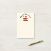 Grillige Chocoladetaart Gefeliciteerd Verjaardagsd Post-it® Notes (Op bureau)
