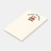 Grillige Chocoladetaart Gefeliciteerd Verjaardagsd Post-it® Notes (Schuin)