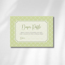 Grillige Citrus Groen Diamant Luier Raffle