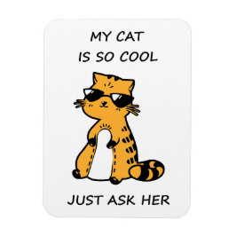 grillige coole kat magneet