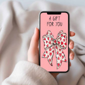 Grillige Coquette Strik Hart Rood Elke Gelegenheid Kaart