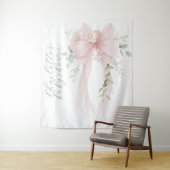 Grillige Coquette Strik Script Baby Borrel Wandkleed (In situ)