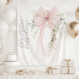 Grillige Coquette Strik Script Baby Borrel Wandkleed