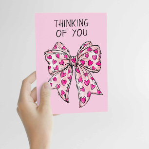 Grillige Coquette Strikend Hart Roze Elke Gelegenh Kaart