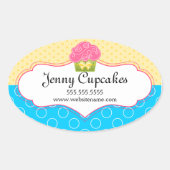 Grillige Cupcake Bakkerij Box Zegels (Voorkant)