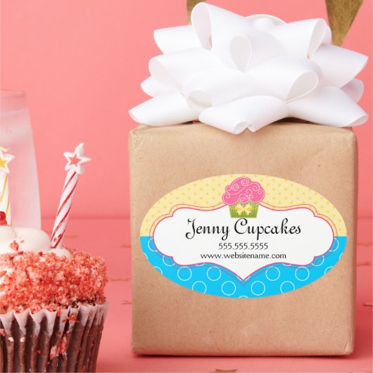 Grillige Cupcake Bakkerij Box Zegels (Feest)