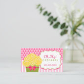 Grillige Cupcake Bakkerij Visitekaartje (Staand voorkant)