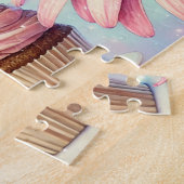 Grillige Cupcake Fee Meisjesachtige Tuin Legpuzzel (Zijkant)