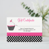 Grillige CupcakeBakery Zakelijke Cadeaubon (Staand voorkant)