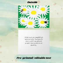 Grillige Daisy Persoonlijke Notitiekaart