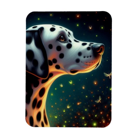 grillige dalmatiehond magneet (Verticaal)