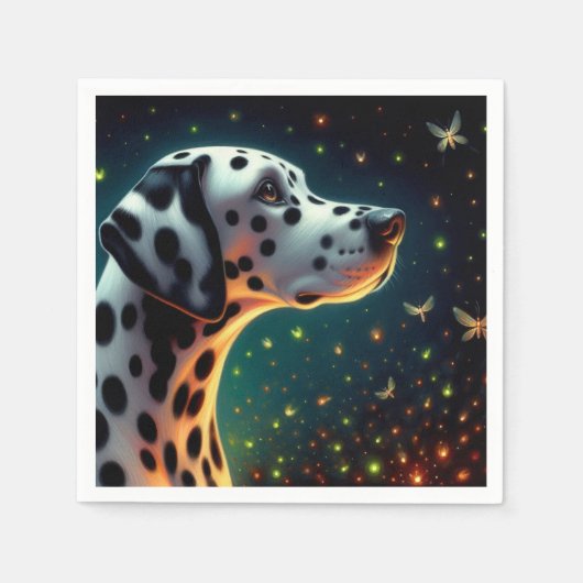grillige dalmatiehond servet (Voorkant)