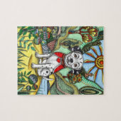 Grillige Dalmatische Hond Herfst Legpuzzel (Horizontaal)