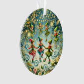 grillige dansende elfen ornament (voorkant)