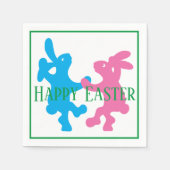 grillige dansende konijnen servet (Voorkant)