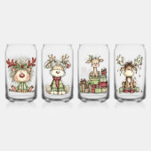 Grillige dier met gewei blikvorm glas (Achterkant)