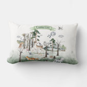 Grillige dieren in het bosland aanpasbaar kussen (Voorkant)