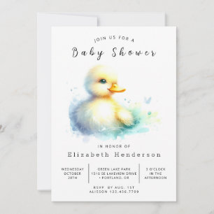 Grillige Digitale Eend Baby Shower Kaart