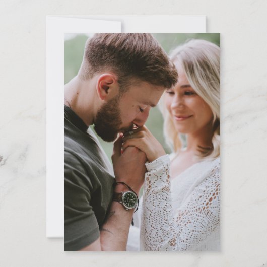 grillige doedel bruiloft save the date (Achterkant)