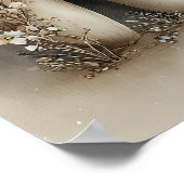 Grillige Drie Tanden Print, Bloemrijke Tand Kinder Poster (Hoek)