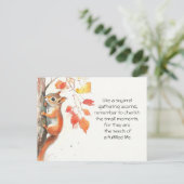 grillige eekhoorn briefkaart (Staand voorkant)