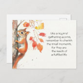 grillige eekhoorn briefkaart (Voorkant / Achterkant)