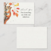 grillige eekhoorn dank je notitiekaartje (Voorkant / Achterkant)