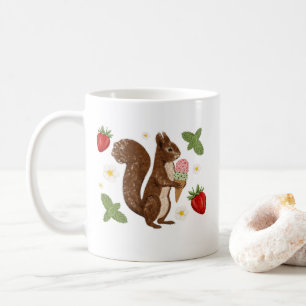 Grillige Eekhoorn Ijs Strawberry Botanisch Koffiemok