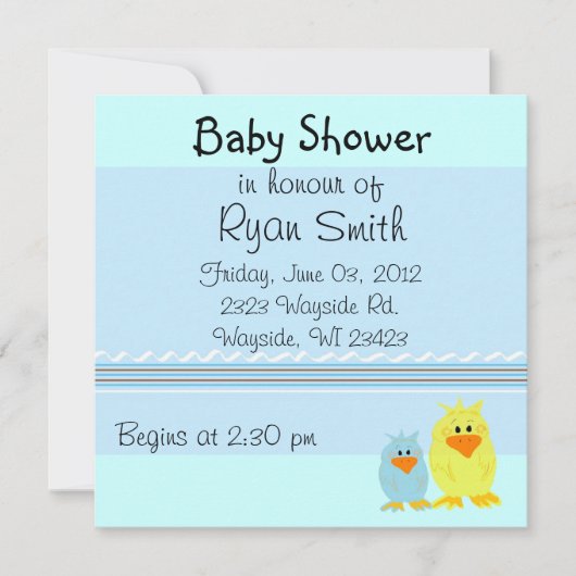 Grillige Eenden Baby Shower Kaart (Voorkant)