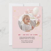 Grillige Eenhoorn 1e Verjaardag Kaart (Achterkant)