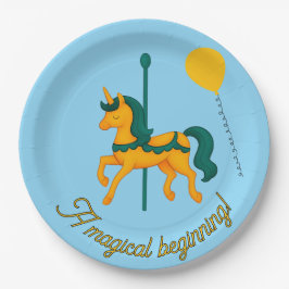 grillige eenhoorn Baby shower/ballonnen Papieren Bordje