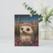 grillige egel briefkaart (Staand voorkant)