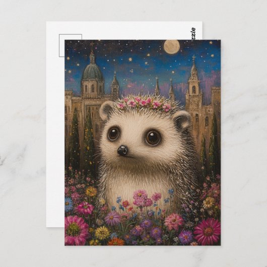 grillige egel briefkaart (Voorkant / Achterkant)