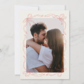 grillige eigenzinnige hand getekende boog Sinaasap Save The Date (Achterkant)